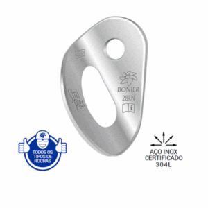 Chapeleta Bonier em Aço Inox SIMPLES 30KN Furo 13mm