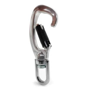 Mosquetão USClimb Alumínio Trava Automática Giratório Swivel 25KN CE EN NBR